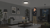 Waarom lijkt licht grijs, dof of weinig helder in een kamer?
