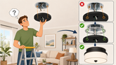 Wat te doen als de montagegaten van de lamp niet passen op de oude aansluitdoos?