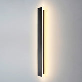 LED-buitenwandlamp, waterdichte minimalistische zwarte wandlamp, 3000K warm licht, 12W, IP65-bescherming, acryl- en ijzermateriaal, voor binnen- en buitenverlichting