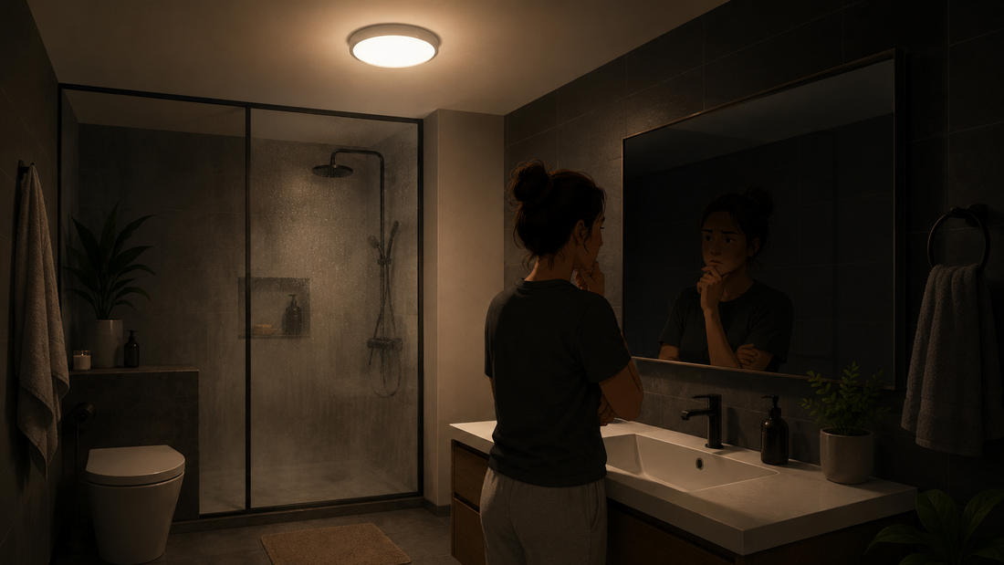 Pourquoi l’éclairage de la salle de bain paraît-il souvent trop sombre