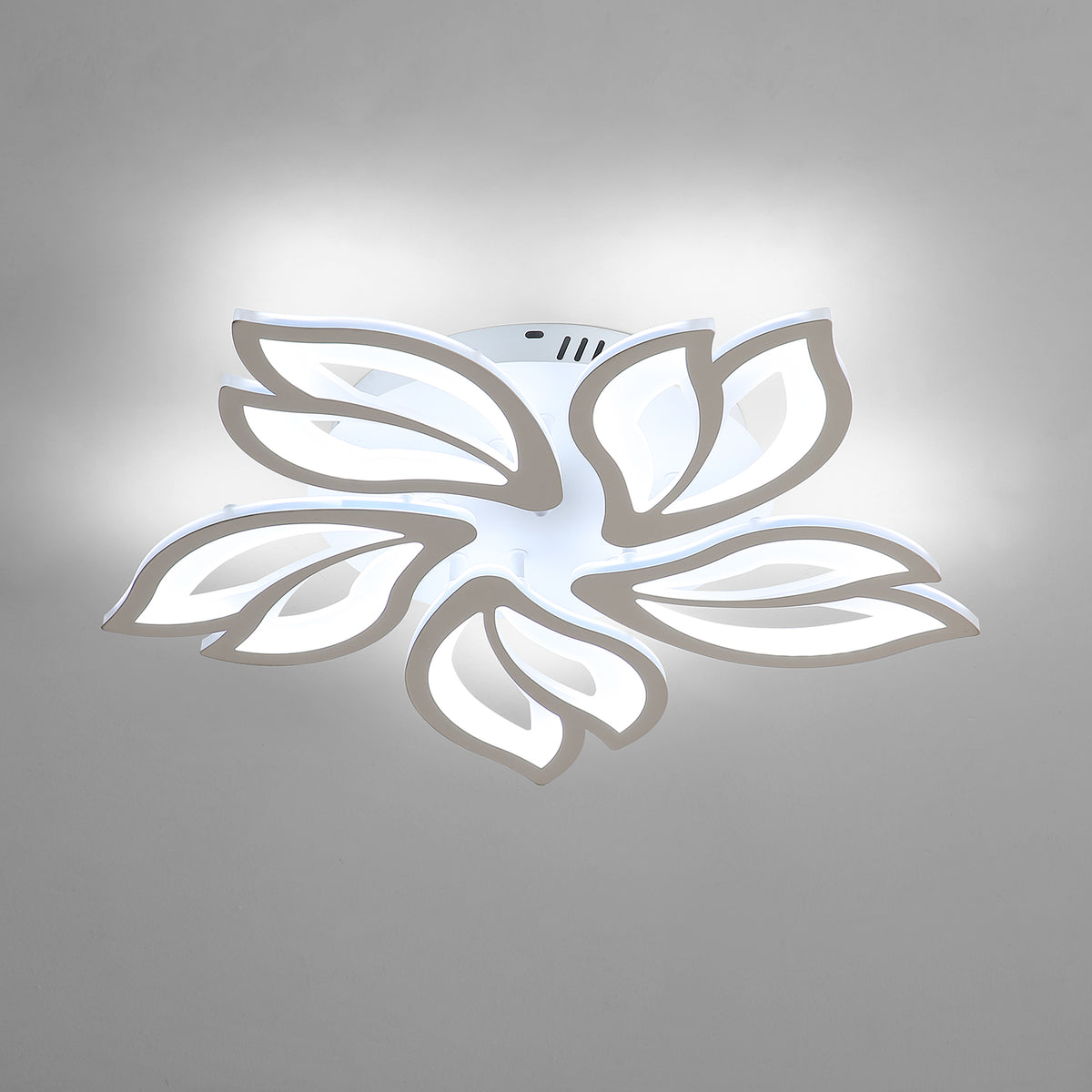 Plafonnier LED 65W, Creative Fleur de Forme Lampe de Plafond Moderne