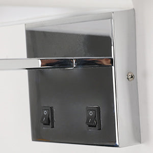 Applique de Chevet, LED Applique Murale Liseuse Chambre Bras Oscillant Titulaire E27 Veilleuse Murale (N'inclut pas les Ampoules)