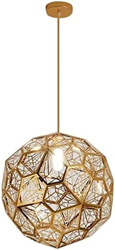 Luxe moderne roestvrijstalen lamp met creatieve diamantbol en E27 hanglampenkap voor plafond in de woonkamer.