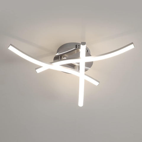 Plafonnier LED, luminaire plafonnier en forme de vague