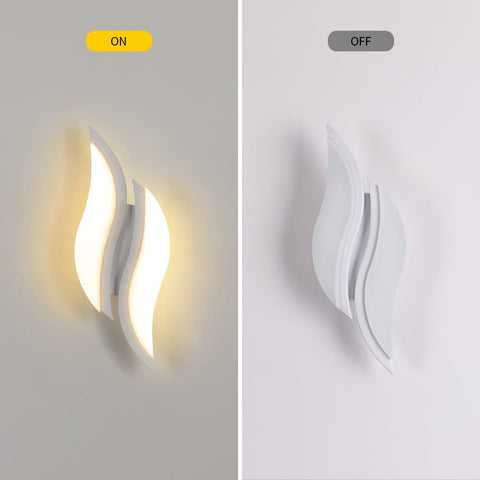 Wewnętrzny kinkiet LED, nowoczesny kinkiet 20W 2300 lm, oświetlenie akrylowe kinkiet do salonu sypialnia schody 3000K ciepłe białe światło białe kolor