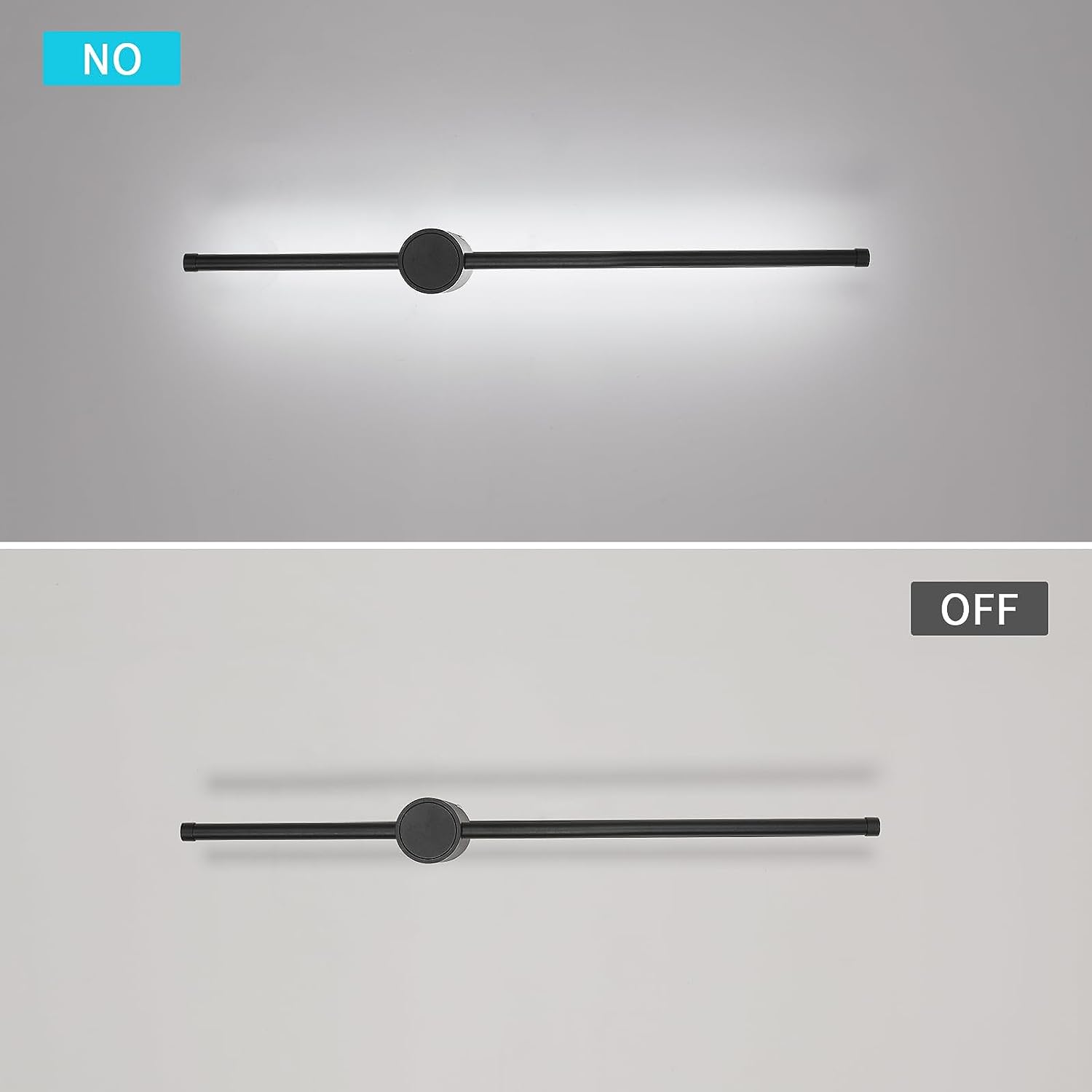 Diagramme de l'effet d'éclairage mural