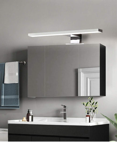 LED-spiegel Badkamer, slaapkamer, keukenkast, moderne binnenverlichting, waterdicht IP44, chroom, 4000K neutraal licht [Energieklasse