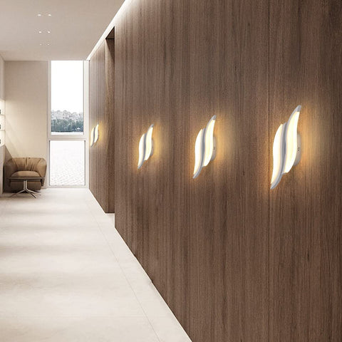 Wewnętrzny kinkiet LED, nowoczesny kinkiet 20W 2300 lm, oświetlenie akrylowe kinkiet do salonu sypialnia schody 3000K ciepłe białe światło białe kolor