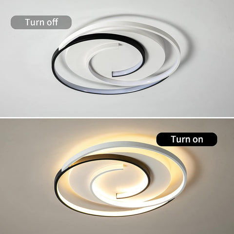 Plafonnier Led Dimmable avec télécommande Moderne Lampe de Plafond Dimmable 3000K-6000K Pour salon chambre à coucher salle à manger bureau 36W Rond