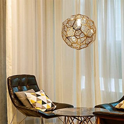 Luxe moderne roestvrijstalen lamp met creatieve diamantbol en E27 hanglampenkap voor plafond in de woonkamer.
