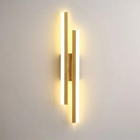 16W Modern Gold LED Wall Light 3 Color Temperatures 1800LM
