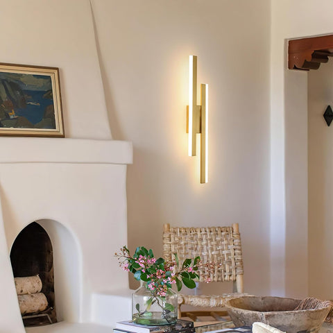 16W Modern Gold LED Wall Light 3 Color Temperatures 1800LM