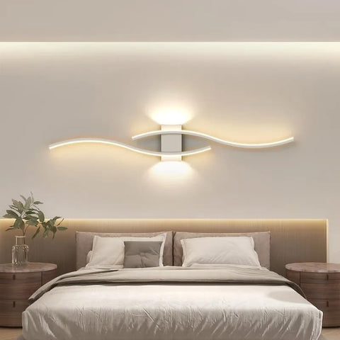 Minimalistyczna Lampa Ścienna LED z Łukiem