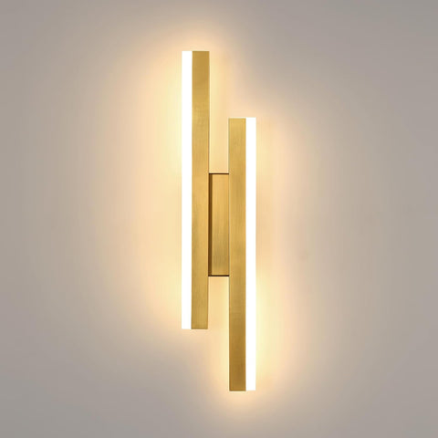 Moderne LED Wandlamp Goud – Lineair Design