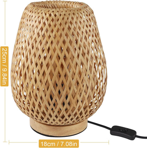 Bambusowa Lampa Stołowa E27