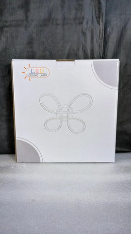 Plafonnier LED 30W Style Fleur Finition Argentée
