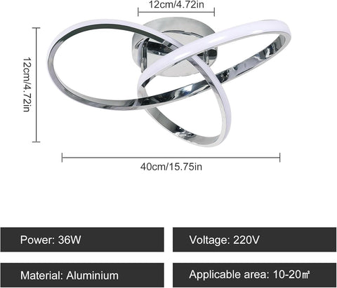Lámpara de Techo LED Creativa en Forma de Flor