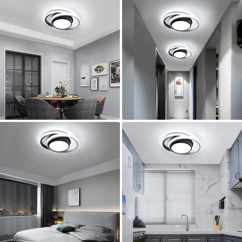 Modern Double-Round LED Ceiling Light 32W