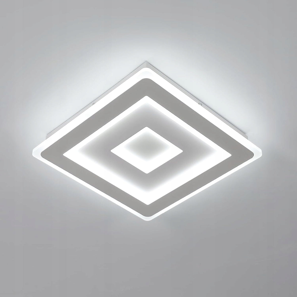 Plafonnier LED Ultra-mince, Blanc, 42W 6500K Lumière Blanche Froide, en Acrylique, 30*5 CM