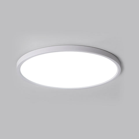 2PCS Plafonnier LED Ultra-mince, Blanc Rond 40CM, 36W 6500K Lumière Blanche Froide, PVC
