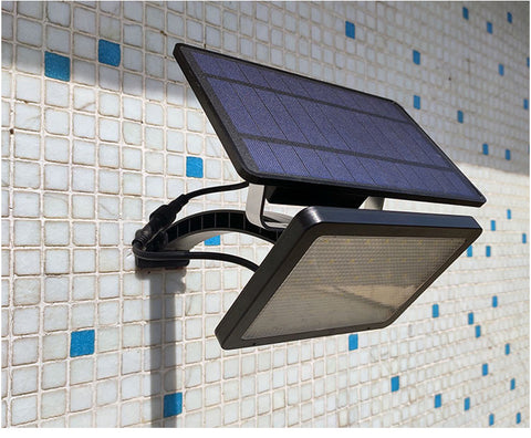 Applique solaire Extérieur Détecteur de Mouvement Lampe murale LED Blanc Froid 6000K Pour Cour Jardin Couloir Terrasse Proche Mur Pathway Patio Villa