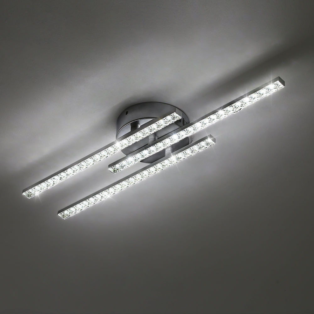 Plafonnier Led Moderne, Plafonnier Led Encastré Avec 3 Lumières, Plafonnier Moderne Pour Chambre Salon Salle à Manger Cuisine