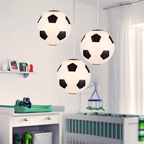 1 Piece Plafonnier De Football, Lustre De La Chambre Des Enfants, éclairage Intérieur, Lustre De Personnalité Créative, Salon Salle à Manger Chambre éclairage Chaleureux Sans Ampoules