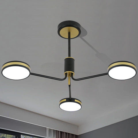 Lampe Lustre Plafonnier Nordique Moderne Restaurant Créatif 3 Têtes pour Chambre, Salon, Restaurant, Bar