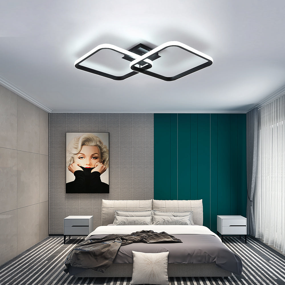 Plafonnier LED Moderne, Lampe de Plafond Acrylique 42W