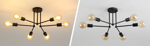 Diagramme de l'effet lumineux du plafonnier