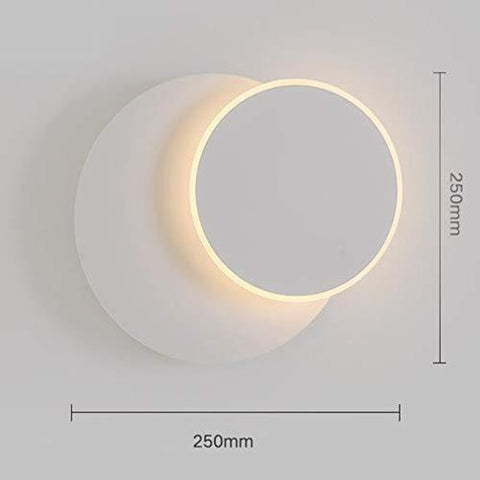 Luces de pared LED, lámpara de pared giratoria de 360 ​​grados, lámparas de noche, lámpara de pared Creative Eclipse 2 en 1 para escaleras de pasillo
