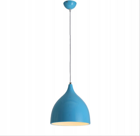 Suspension Moderne Lustre E27 Base Pour salon chambre à coucher salle à manger bureau Bar Café Bleu