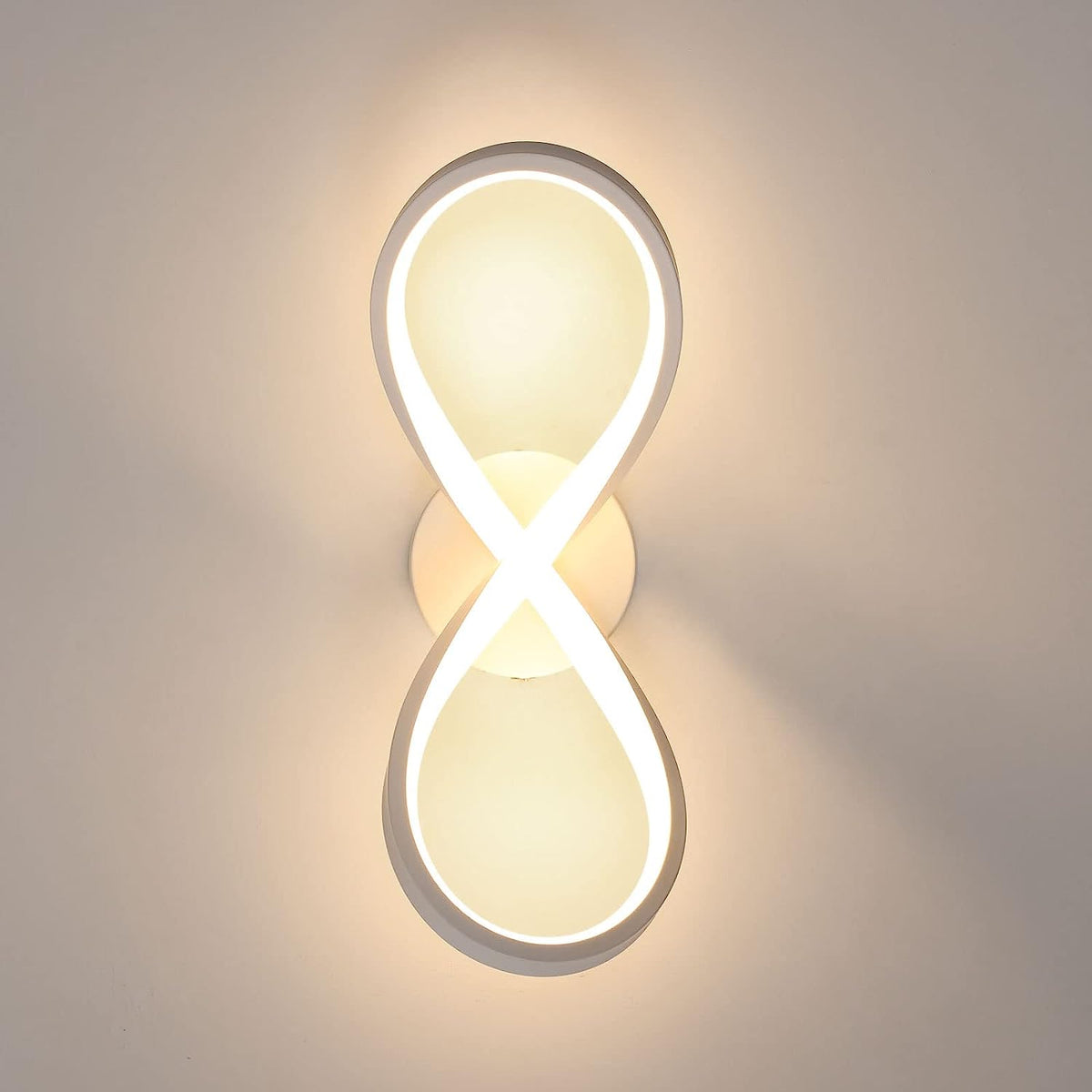 Plafonnier LED Design moderne Blanc Chaud 3000K Lampe de Plafond Pour salon chambre à coucher salle à manger bureau Blanc