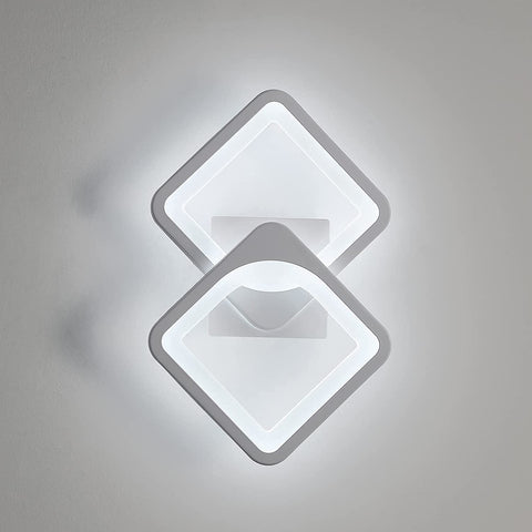 Lámpara de pared LED de 24 W, forma convertible, para escaleras interiores, sala de estar, dormitorio, luz blanca fría 6000 K