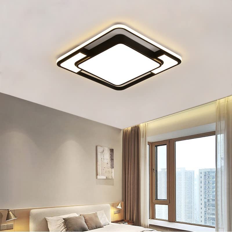 Plafonnier LED, Lampe de Plafond LED Carré Moderne, 48W