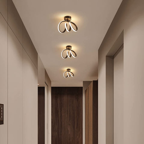 Plafonnier LED Moderne Applique Murale LED Interieur 24W Plafonnier de Couloir pour Chambre, Salle à Manger, Cuisine, Couloir 3000K Lumière Blanche Chaude, Diamètre 28CM