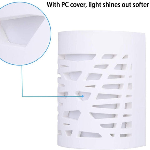 Applique Murale  LED 4W Lumière Blanche Applique Intérieure Moderne Lampe Murale en Plâtre pour Salle de Bain Salon Chambre Escalier Couloir Lumière Blanche Chaude 3000K