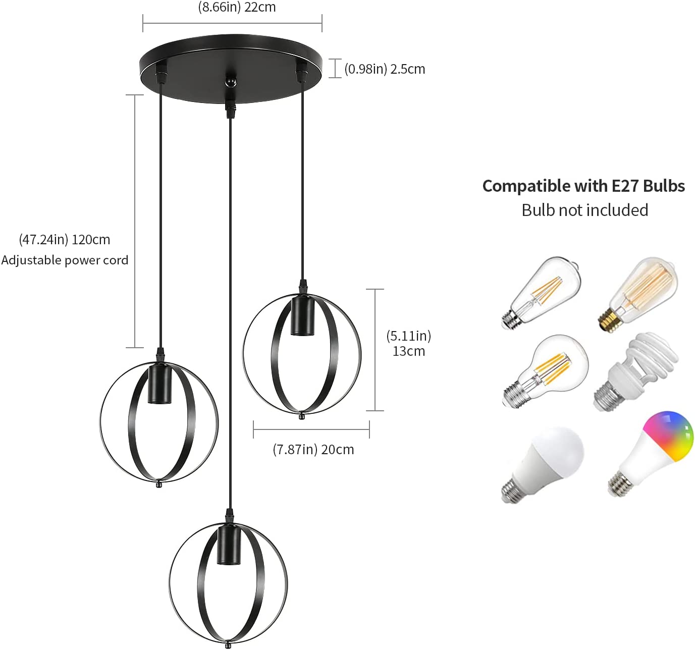 Tableau des tailles de chandeliers