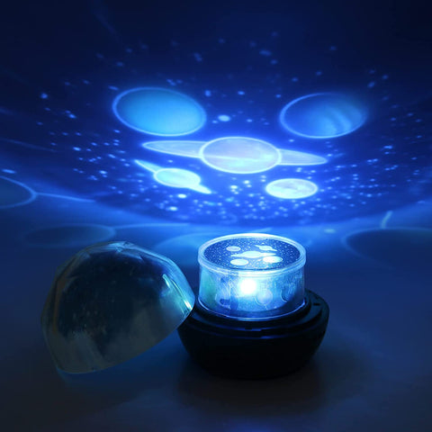 Veilleuse Projecteur Étoile, Projecteur Galaxie Ciel Étoiles, Rotation à 360 Lampe de Projection Ciel Étoilé et 6 Films de Projection, pour Cadeaux D'anniversaire, Noël, Halloween, Fête des Enfants