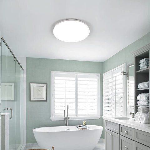 Plafonnier LED, 36W 3200LM Luminaire Plafonnier Moderne, Ultra Mince Rond Lampe de Plafond LED pour Salle de Bain Cuisine Chambre à Coucher Couloir Balcon, Ø23*H4cm, 4000K Blanc Naturel