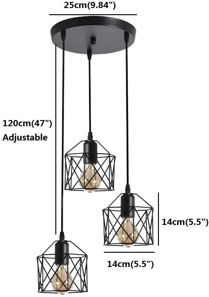 Tableau des tailles de lustre