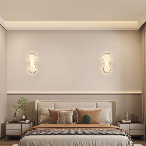 Plafonnier LED Design moderne Blanc Chaud 3000K Lampe de Plafond Pour salon chambre à coucher salle à manger bureau Blanc