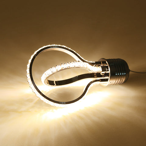 Nowoczesny żyrandol, kryształowa lampa sufitowa LED 21w 3000k, aluminiowa lampa wisząca do sypialni, kuchni, jadalni, baru, korytarza, sali wystawowej, z regulacją wysokości