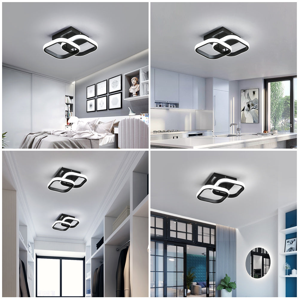 Plafonnier LED Moderne, Lampe de plafond en Acrylique 22W