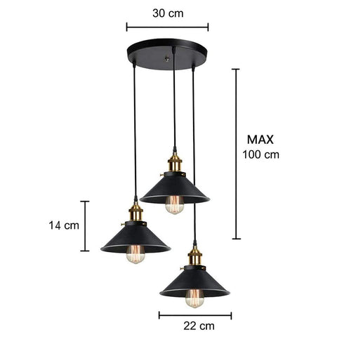 Dimensions du lustre