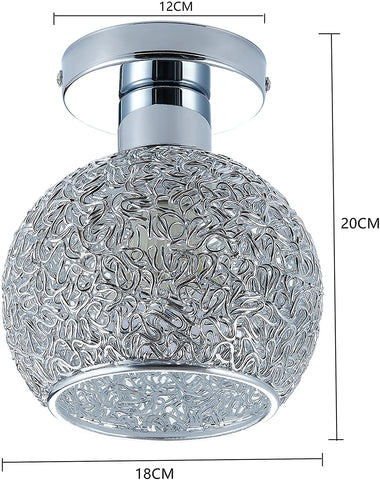 Lampe en aluminium de plafond Mini plafonnier pour le vestiaire, le couloir et le salon