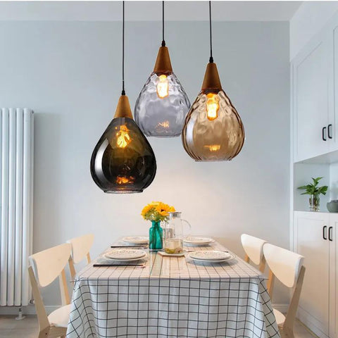 Prosta osobowość twórcza żyrandol model wodny szklana lampa wisząca nowoczesna lampa wisząca E27 do salonu restauracja/bar