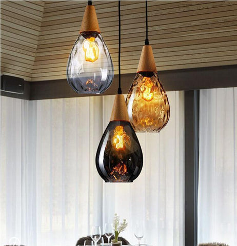 Prosta osobowość twórcza żyrandol model wodny szklana lampa wisząca nowoczesna lampa wisząca E27 do salonu restauracja/bar