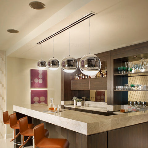Lámpara colgante de techo con bola de cristal plateada moderna, candelabro para sala de estar, dormitorio, comedor, cocina, accesorio colgante de luz para el hogar