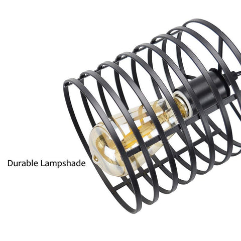 Lampe suspendue en fer au design moderne, design rappelant une Cage, en métal, luminaire décoratif d'intérieur,220V
